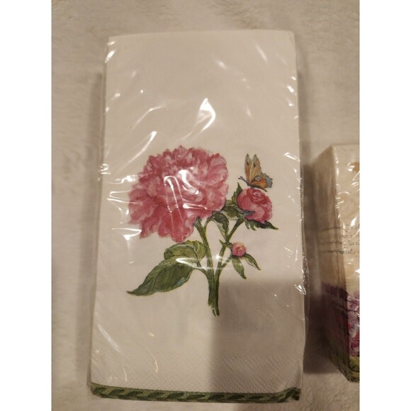 Creative Converting~32 Count Floral Paper Guest Napkins And 40 Cocktail Napkins - Picture 2 of 4